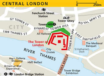 Tower of London Map